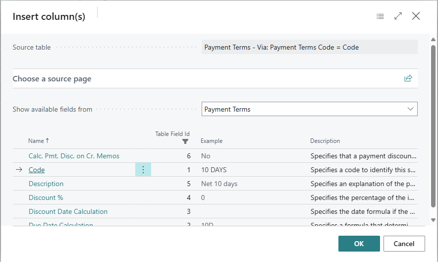 Dodaj kolumny z innego źródła