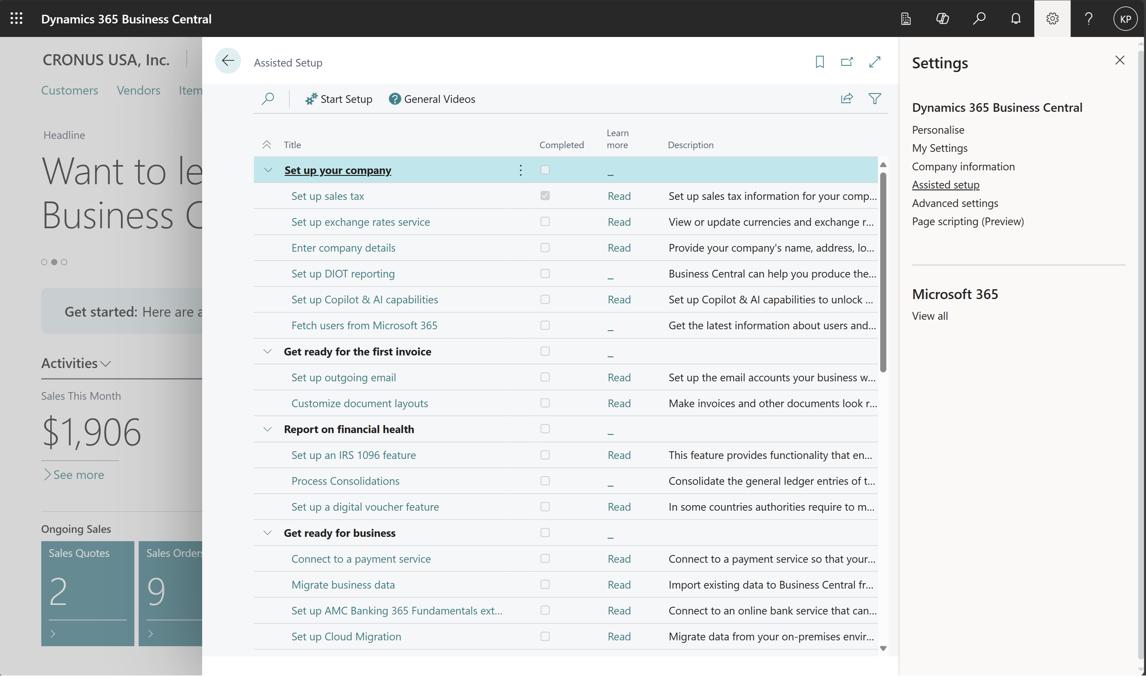 Zrzut ekranu strony konfiguracji wspomaganej