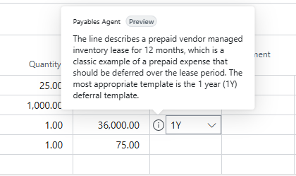 Agent shows reasoning behind setting the field value