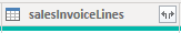 Kolumna SalesInvoiceLines w Power BI Desktop.